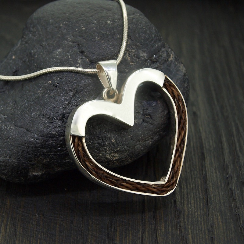 Inlaid Forever Heart Necklace